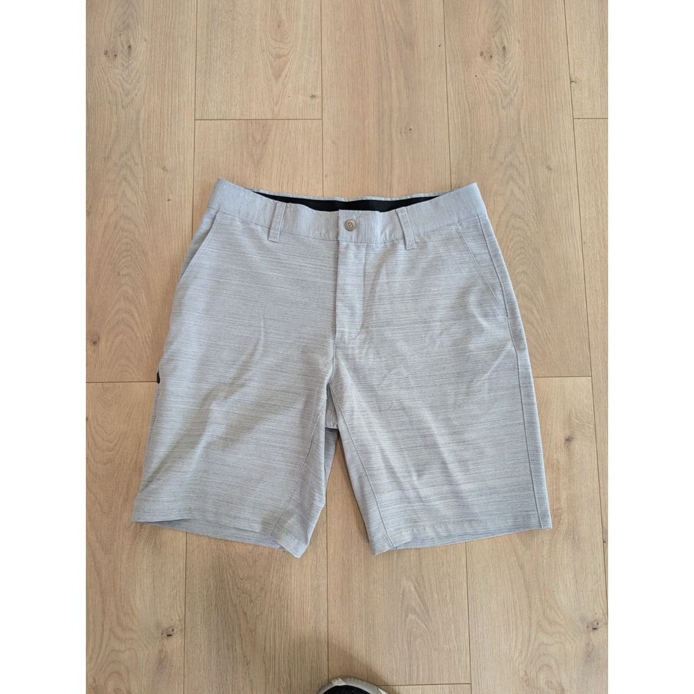 Bylt Men's Premium Basics Kinetic Shorts Gray Size Medium Zip Pocket Stretch 9"